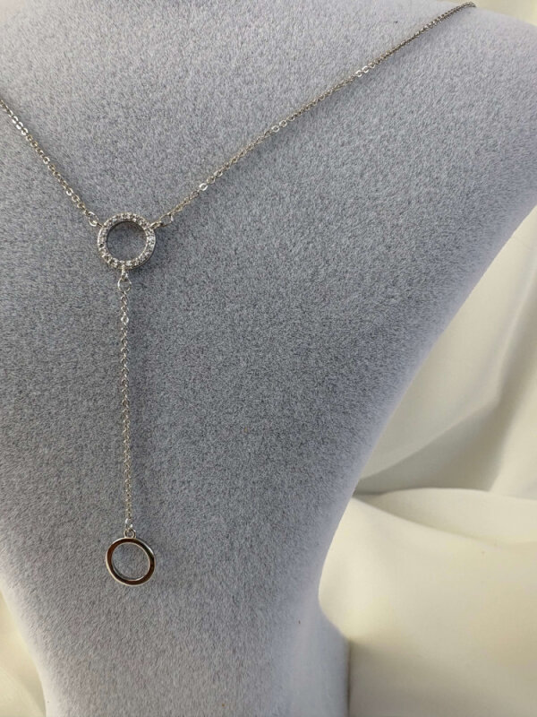 2 Halkalı Mini Y Kolye - 3
