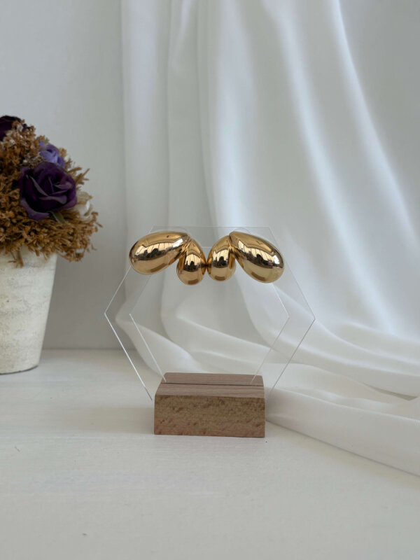 2'li Büyük Damlalı Küpe - 1