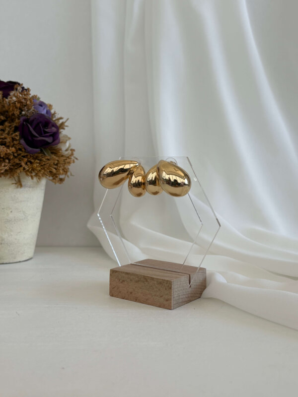 2'li Büyük Damlalı Küpe - 2