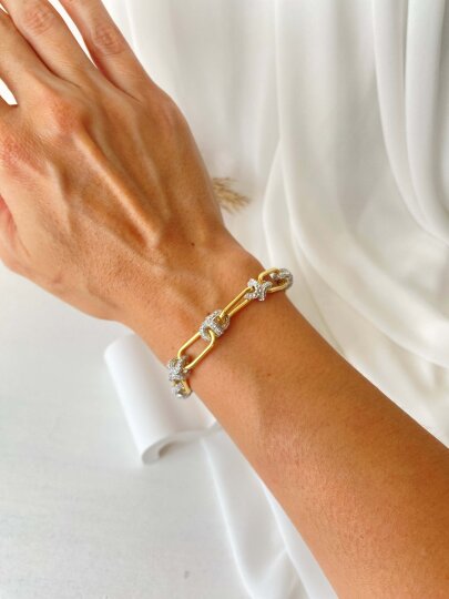 Ataç Ortası Taş Montür Bileklik - 3