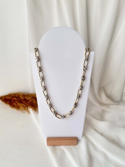 Ataç Ortası Taş Montür Kolye