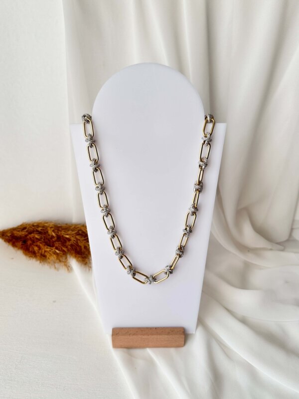 Ataç Ortası Taş Montür Kolye - 1