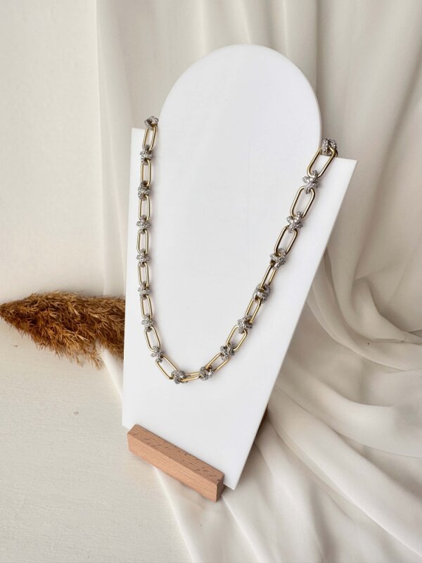 Ataç Ortası Taş Montür Kolye - 2