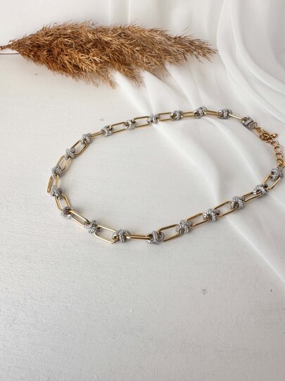 Ataç Ortası Taş Montür Kolye - 3