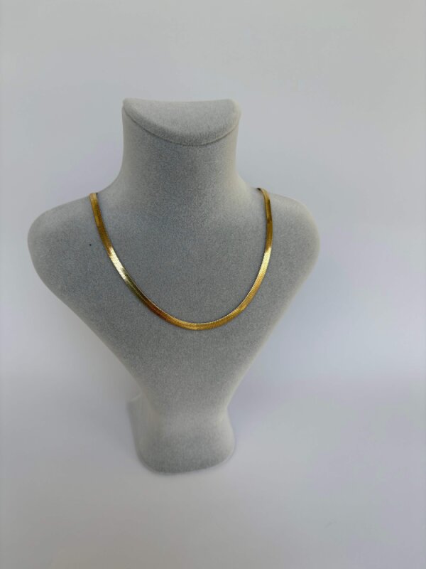 Balık Sırtı Stainless Steel Kolye - 1