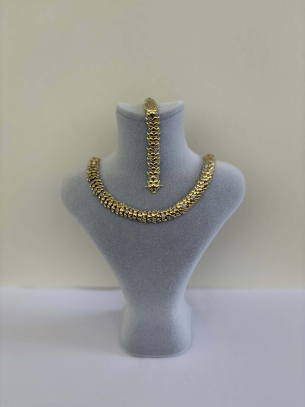 Kalın Yılan Derisi Görünümlü Kolye - 3