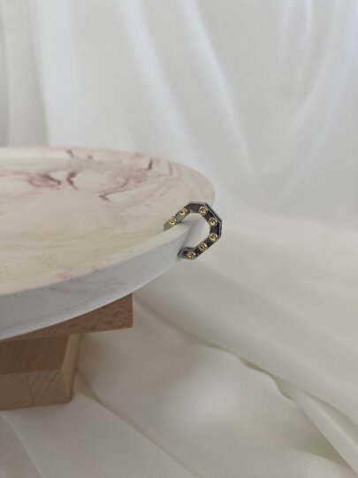 Çift Renkli Altıgen Earcuff - 2