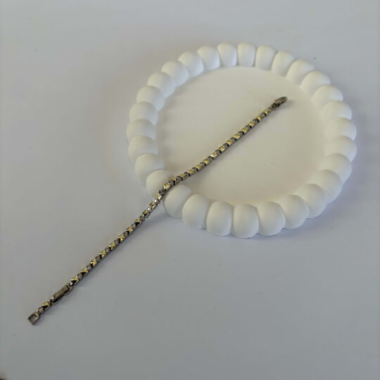 Çift Renkli Taşlı Kare Bileklik  - 2