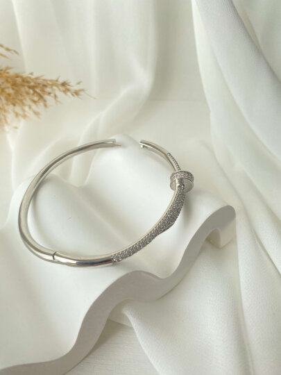 Çivi Model Taşlı Kelepçe - 3