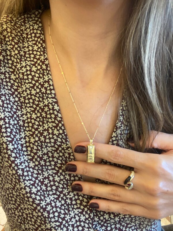 Gr Altın Şeklinde Charm - Zincirsiz - 1