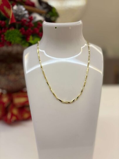 Kalın Damla Ezme Model Ezme Kolye 45 cm