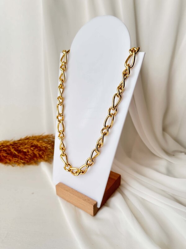 Kalın Fular Geniş Zincir- 60 cm - 2