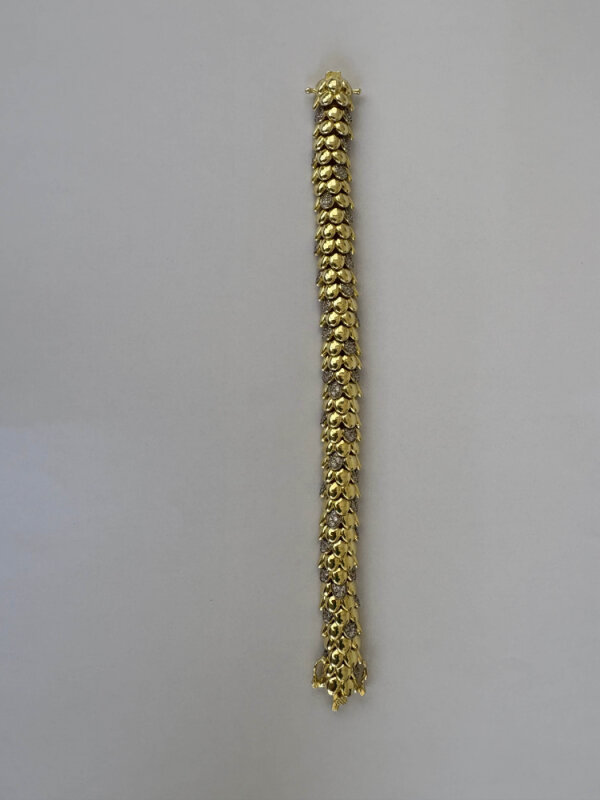 Kalın Yılan Derisi Görünümlü Bileklik - 1