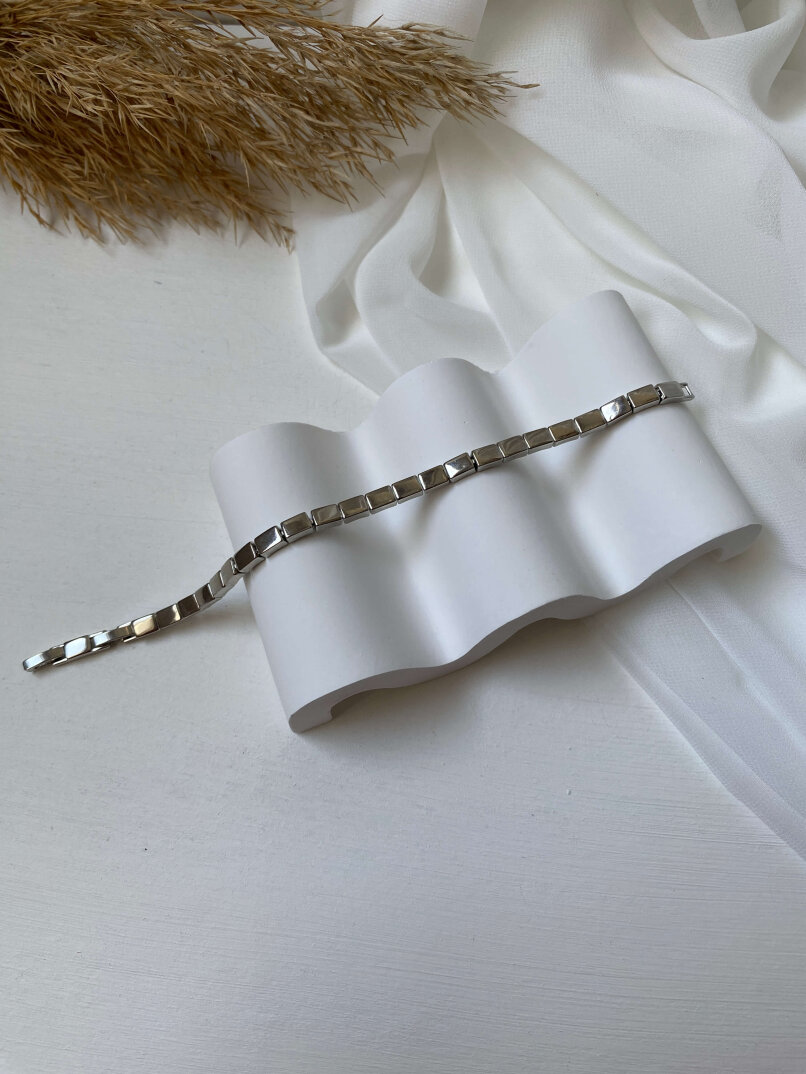 Kare Ezme Bileklik Gümüş - 2