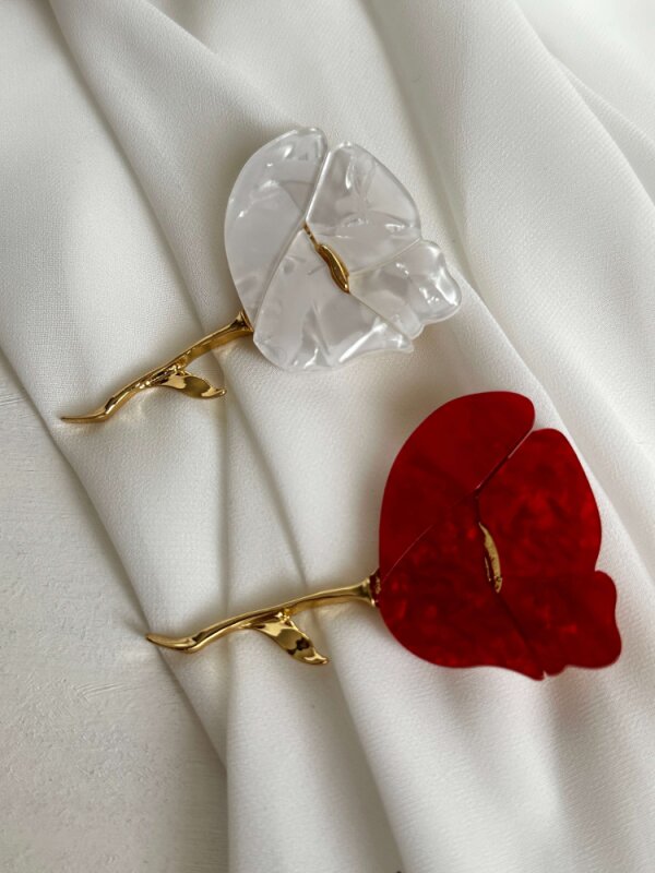 Kırmızı Gül Broş - 3