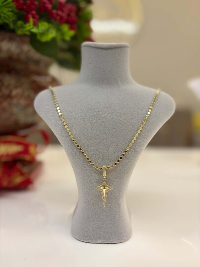 Kuzey Yıldızı Charmlı Ezme Kolye 60 cm  - 2