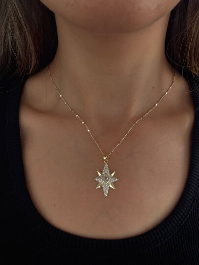 Kuzey Yıldızı Taşlı Charm  - 2