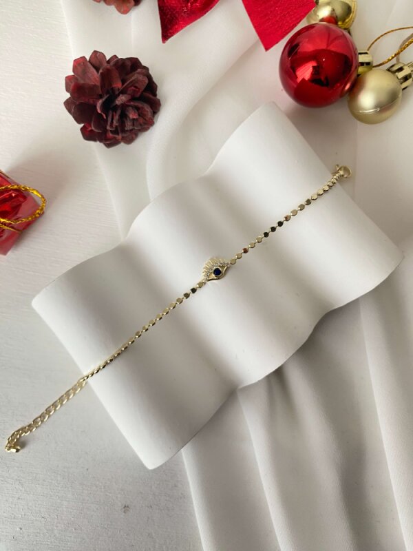 Mavi Göz Detaylı Çıtır Bileklik - 2