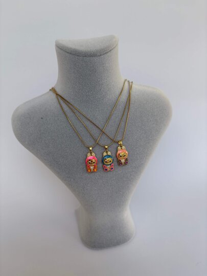 Mavi Labubu Kolye  - 2