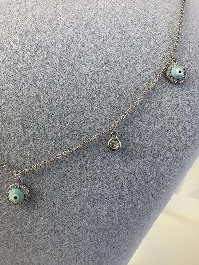 Mini Nazar Boncuklu Kolye  - 3