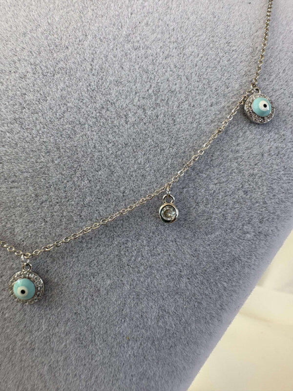Mini Nazar Boncuklu Kolye  - 3