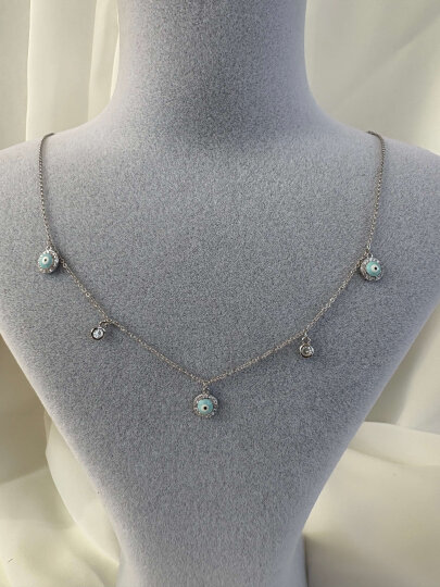 Mini Nazar Boncuklu Kolye  - 2