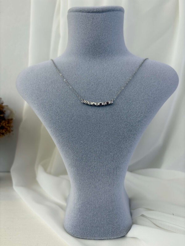 Mini Taşlı 9 Petek Kolye - 1