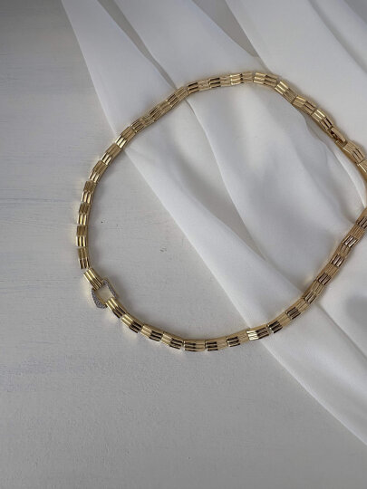 Özel Seri Ortası Geometrik Desenli Kolye