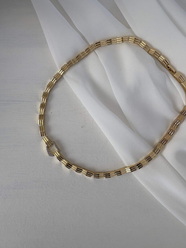 Özel Seri Ortası Geometrik Desenli Kolye - 1