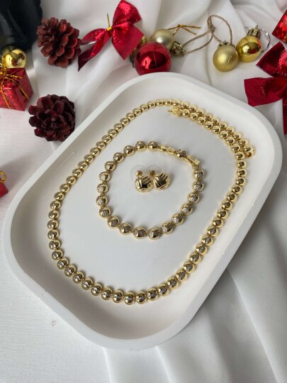 Özel Seri - Top ve Taş Detaylı Bileklik - 4