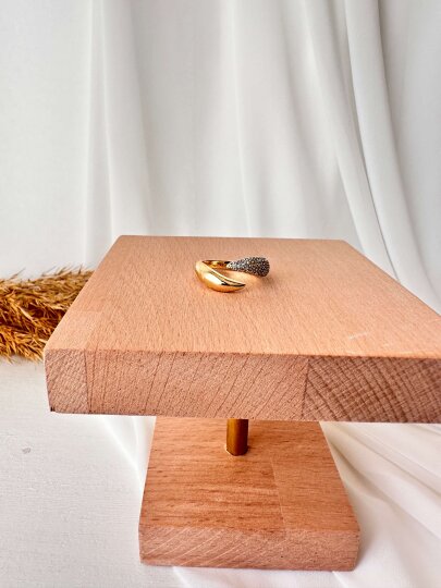 Taş Montür 2'li Dalga Yüzük