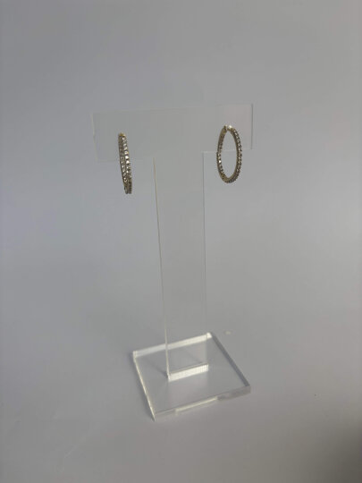 Taşlı Halka Küpe  - Büyük Boy - 2