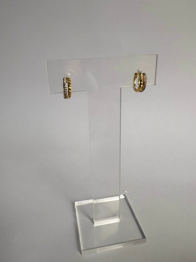 Taşlı Mini Halka Küpe