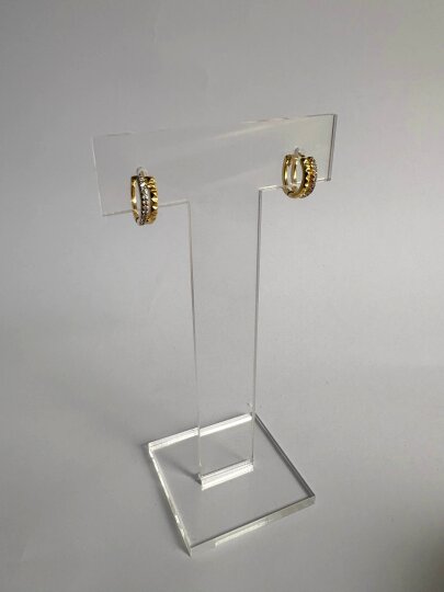 Taşlı Mini Halka Küpe - 2