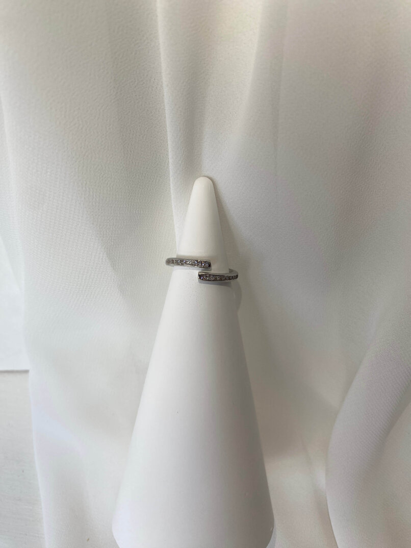 Taşlı Sarmal Yüzük-Gümüş - 1