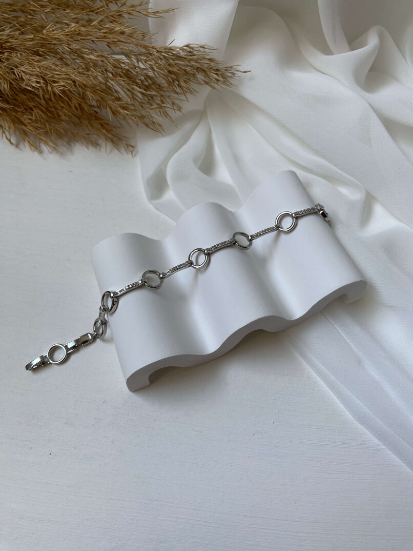 Yuvarlak Halkalı Taşlı Bileklik - 2